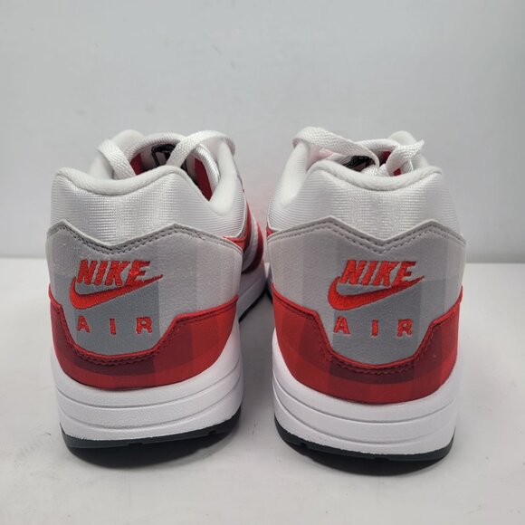 Nike Air Max 1 Low Poly Men's White Red Sneakers HQ5882-100 US Size 13 NWB - Picture 6 of 10